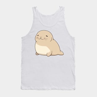 Simple drawn brown walrus Tank Top